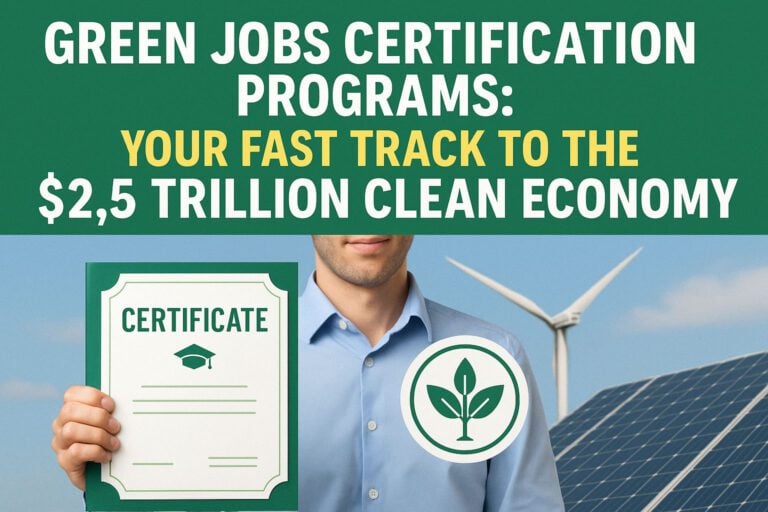 Green Jobs Certification Programs: Your Fast Track to the $2.5 Trillion Clean Economy