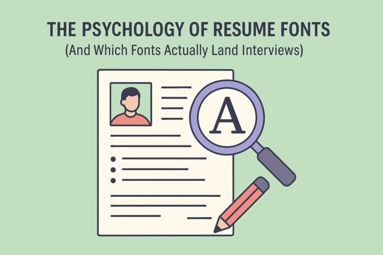 The Psychology of Resume Fonts (And Which Fonts Actually Land Interviews)