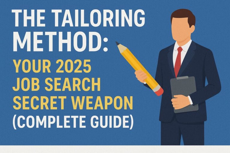 The Tailoring Method: Your 2025 Job Search Secret Weapon (Complete Guide)