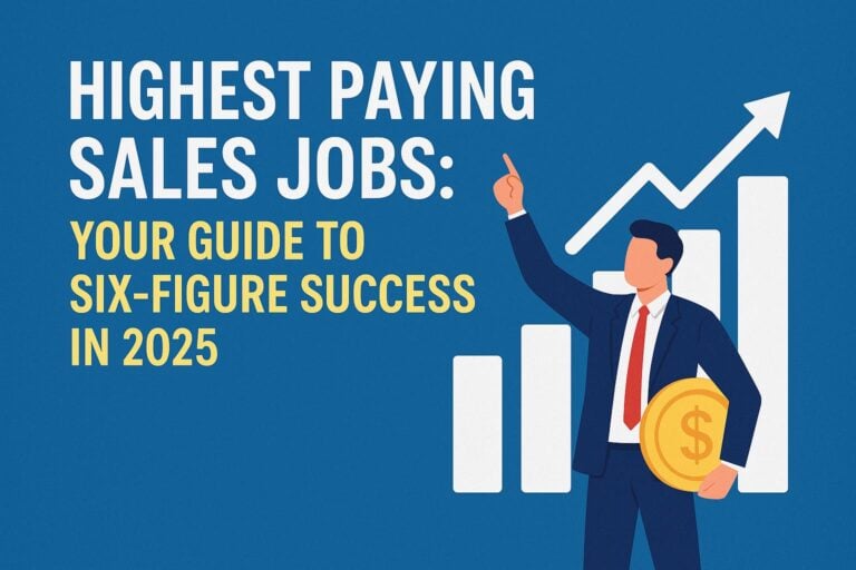 Highest Paying Sales Jobs: Your Guide to Six-Figure Success in 2025