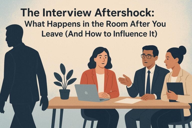The Interview Aftershock: What Happens in the Room After You Leave (And How to Influence It)