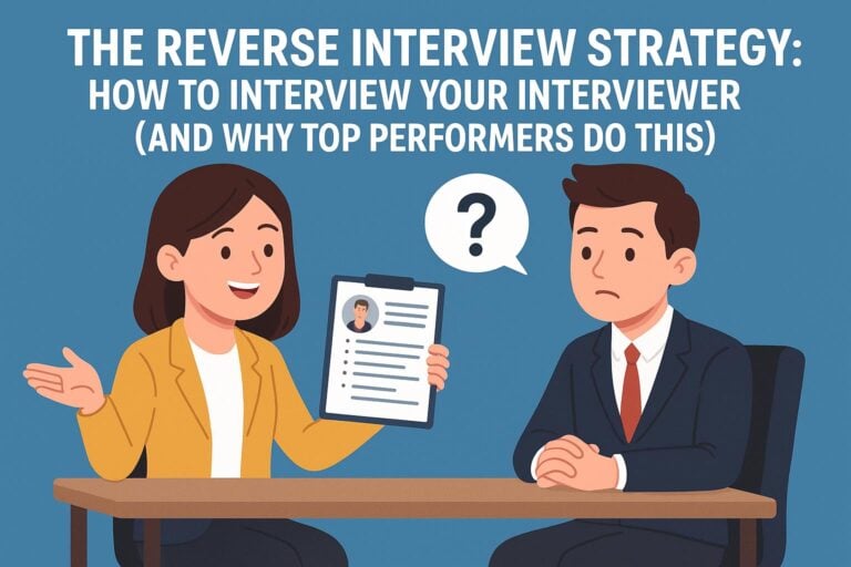 The Reverse Interview Strategy: How to Interview Your Interviewer (And Why Top Performers Do This)