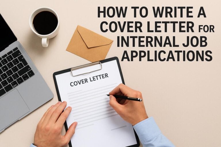 How to Write a Cover Letter for Internal Job Applications