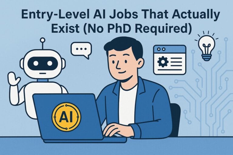 Entry-Level AI Jobs That Actually Exist (No PhD Required)