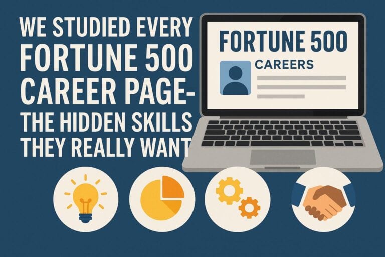 We Studied Every Fortune 500 Career Page – The Hidden Skills They Really Want