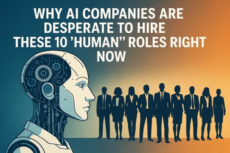 Why AI Companies Are Desperate to Hire These 10 ‘Human’ Roles Right Now