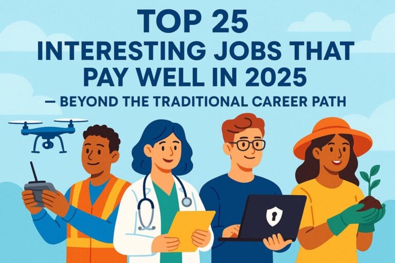 Top 25 Interesting Jobs That Pay Well in 2025 — Beyond the Traditional Career Path