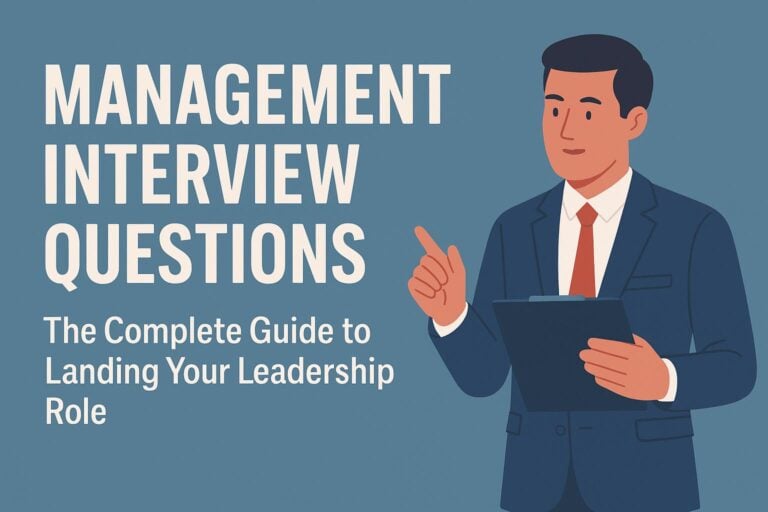 Management Interview Questions: The Complete Guide to Landing Your Leadership Role