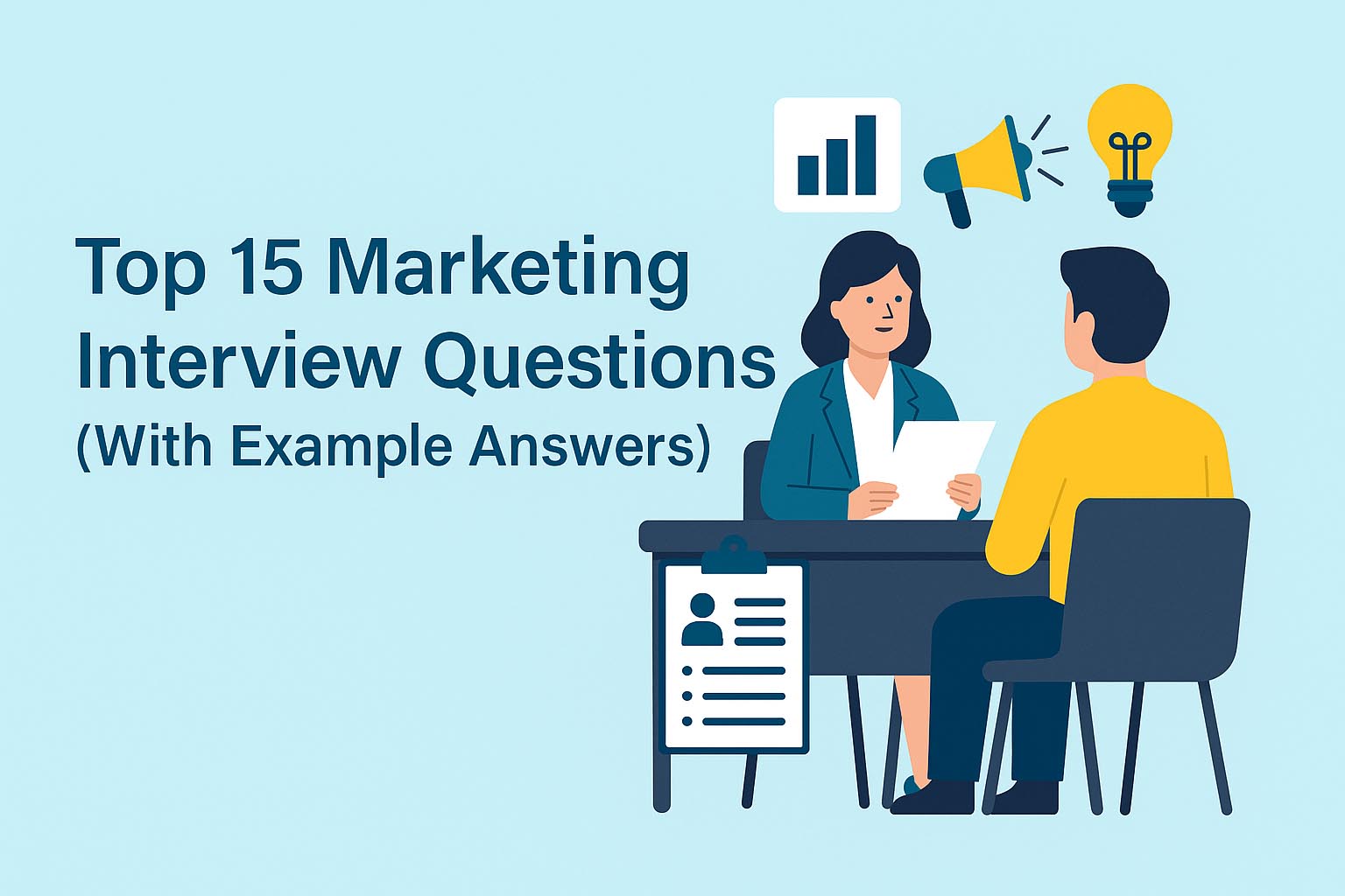Top 15 Marketing Interview Questions (With Example Answers) - The ...