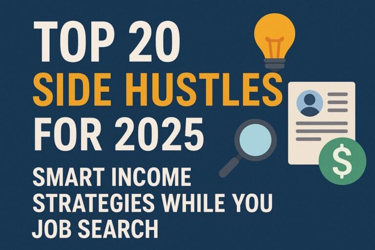 Top 20 Side Hustles For 2025: Smart Income Strategies While You Job Search