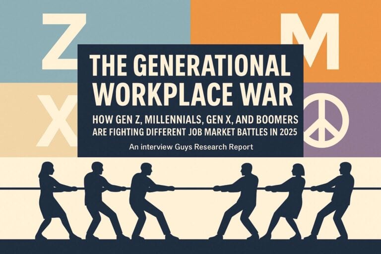 The Generational Workplace War: How Gen Z, Millennials, Gen X, and Boomers Are Fighting Different Job Market Battles in 2025
