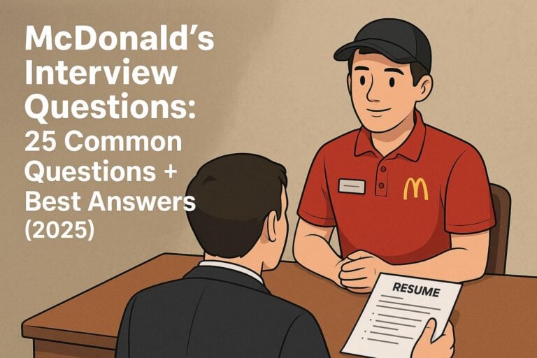 McDonald’s Interview Questions: 25 Common Questions + Best Answers (2025)