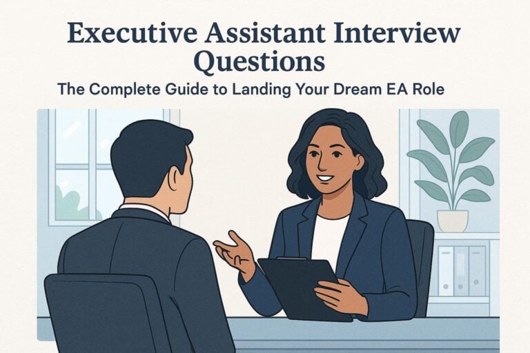 Executive Assistant Interview Questions: The Complete Guide to Landing Your Dream EA Role