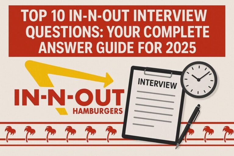 Top 10 In-N-Out Interview Questions: Your Complete Answer Guide For 2025
