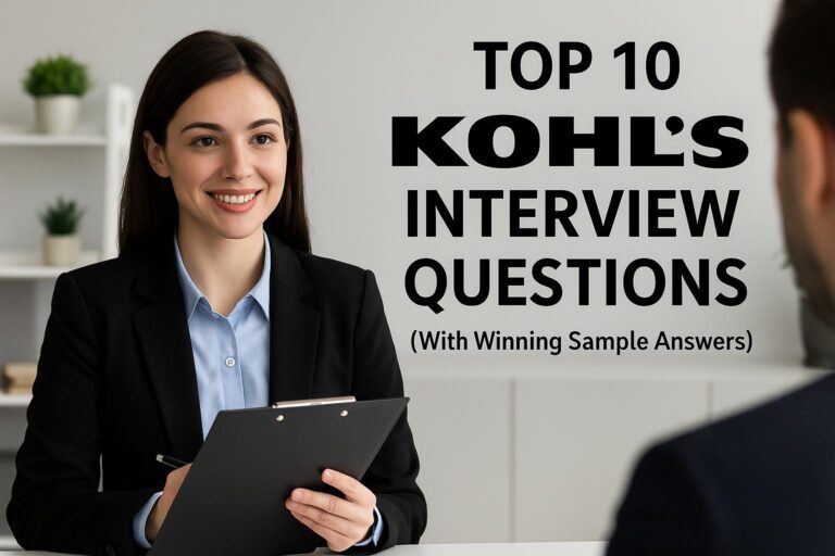 Top 10 Kohl’s Interview Questions (With Winning Sample Answers)