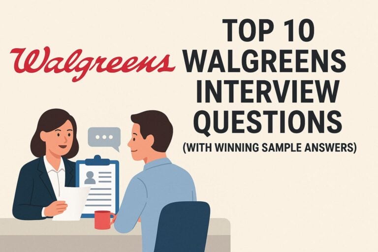 Top 10 Walgreens Interview Questions (With Winning Sample Answers)