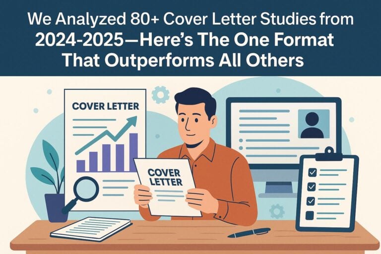 We Analyzed 80+ Cover Letter Studies from 2024-2025 – Here’s The One Format That Outperforms All Others