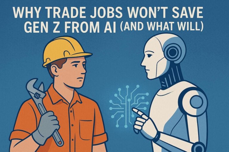 Why Trade Jobs Won’t Save Gen Z From AI (And What Will)