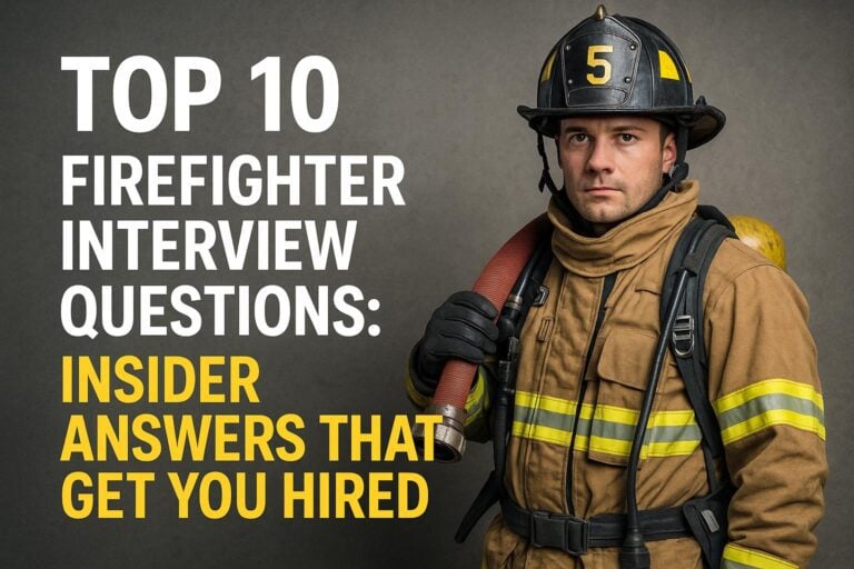Top 10 Firefighter Interview Questions: Insider Answers That Get You Hired