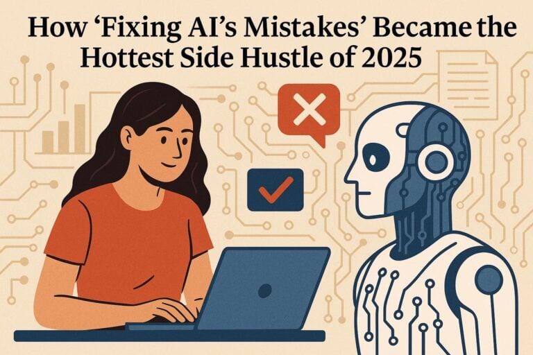 How “Fixing AI’s Mistakes” Became the Hottest Side Hustle of 2025