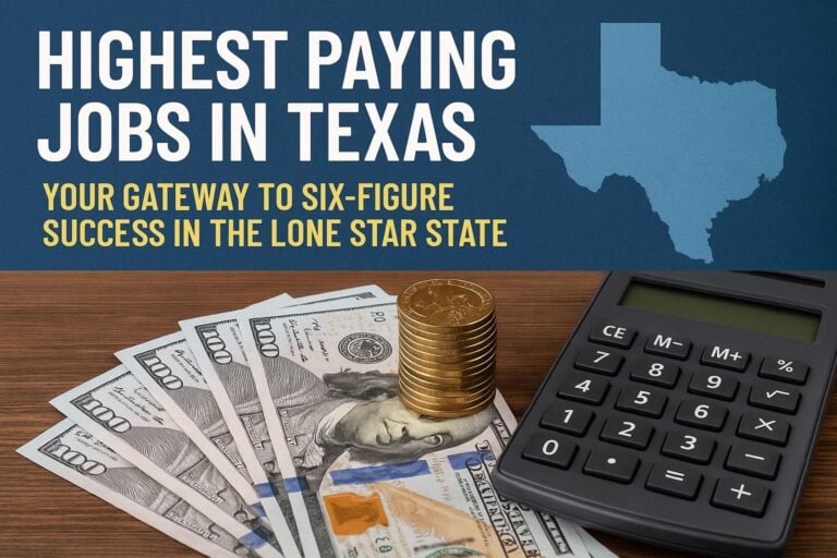 Highest Paying Jobs in Texas: Your Gateway to Six-Figure Success in the Lone Star State