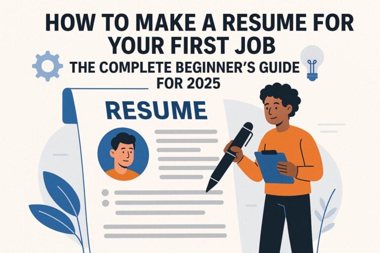How to Make a Resume for Your First Job: The Complete Beginner’s Guide For 2025