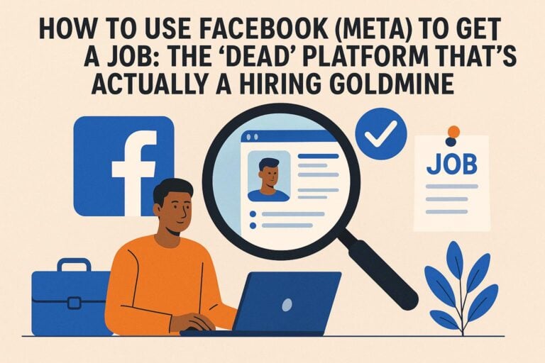 How To Use Facebook (Meta) To Get A Job: The ‘Dead’ Platform That’s Actually a Hiring Goldmine