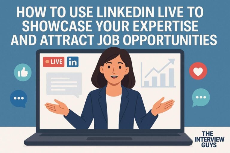 How to Use LinkedIn Live to Showcase Your Expertise and Attract Job Opportunities