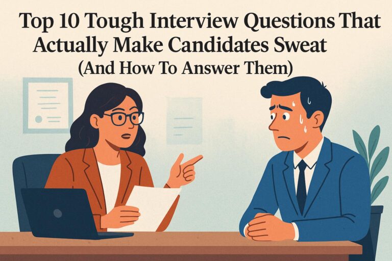 Top 10 Tough Interview Questions That Actually Make Candidates Sweat (And How To Answer Them)