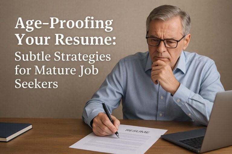 Age-Proofing Your Resume: Subtle Strategies for Mature Job Seekers