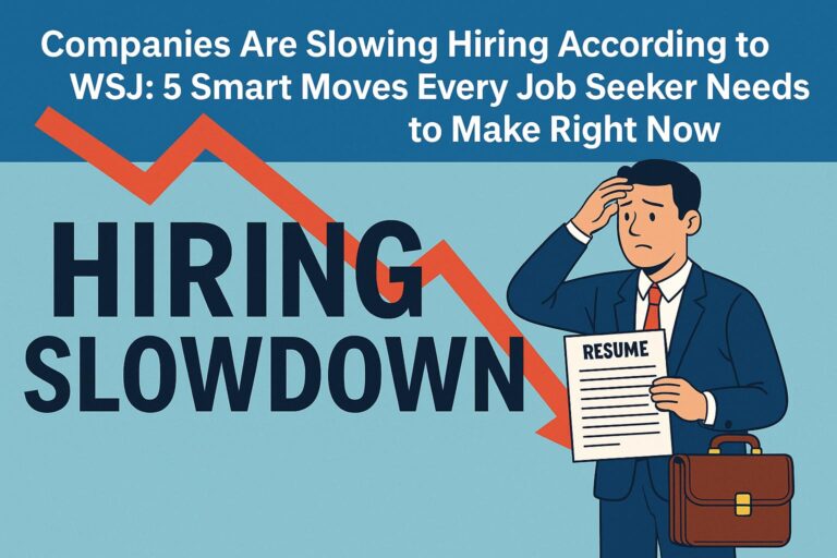 Companies Are Slowing Hiring According to WSJ: 5 Smart Moves Every Job Seeker Needs to Make Right Now