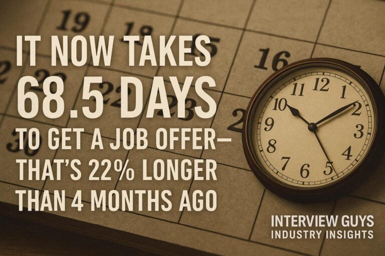 It Now Takes 68.5 Days to Get a Job Offer -That’s 22% Longer Than 4 Months Ago