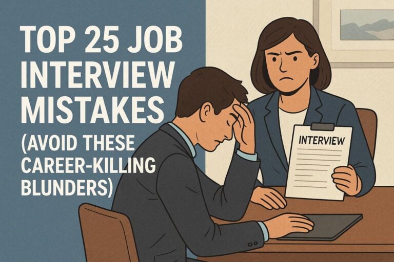 Top 25 Job Interview Mistakes (Avoid These Career-Killing Blunders)