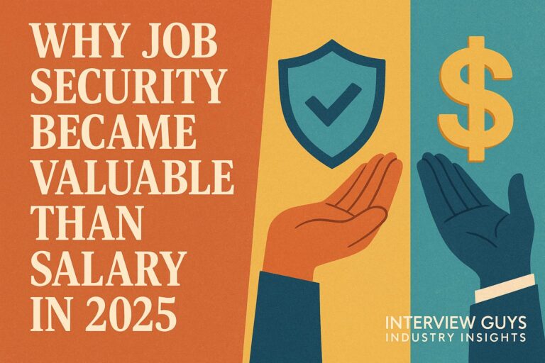 Why Job Security Became More Valuable Than Salary in 2025
