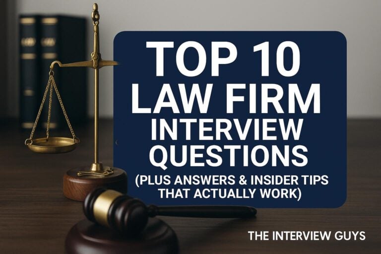Top 10 Law Firm Interview Questions (Plus Answers & Insider Tips That Actually Work)