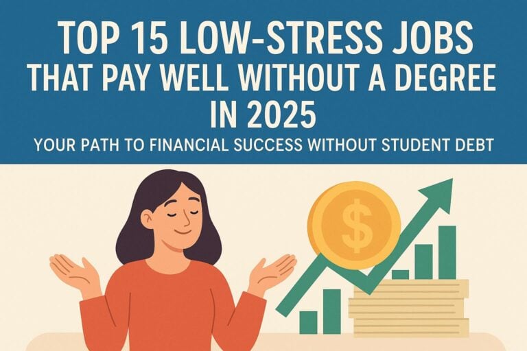 Top 15 Low-Stress Jobs That Pay Well Without a Degree in 2025: Your Path to Financial Success Without Student Debt