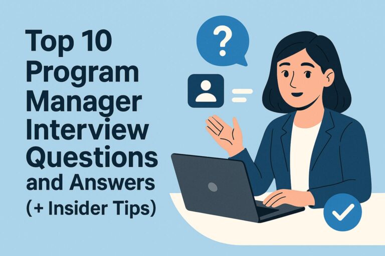 Top 10 Program Manager Interview Questions and Answers (+ Insider Tips)