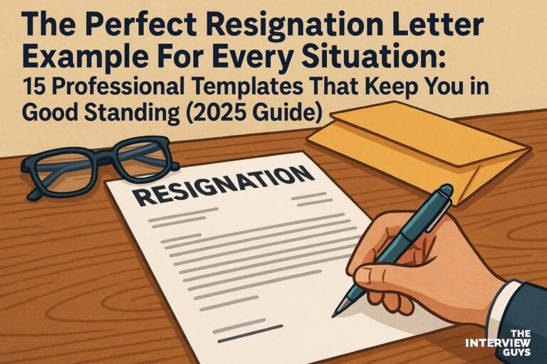 The Perfect Resignation Letter Example For Every Situation: 15 Professional Templates That Keep You in Good Standing (2025 Guide)