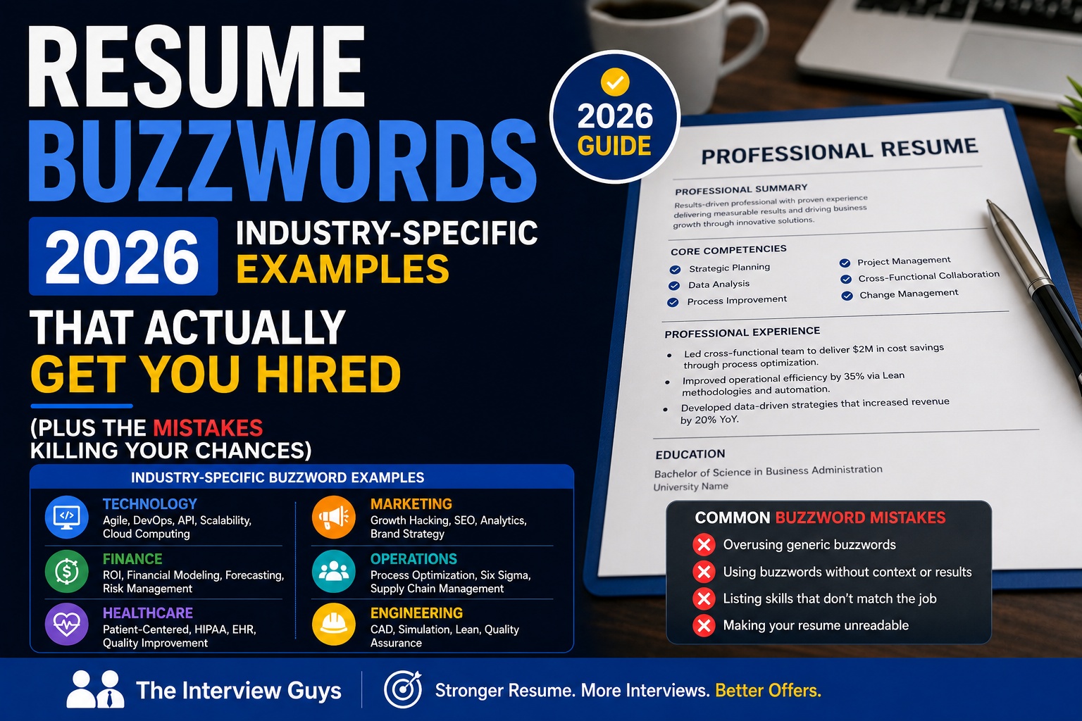 Resume Buzzwords 2026: Industry-Specific Examples That Actually Get You ...
