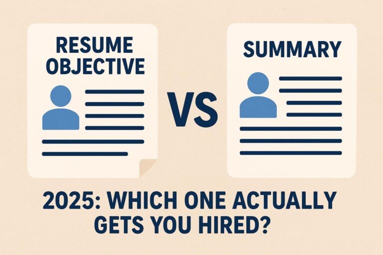 Resume Objective vs Summary 2025: Which One Actually Gets You Hired?