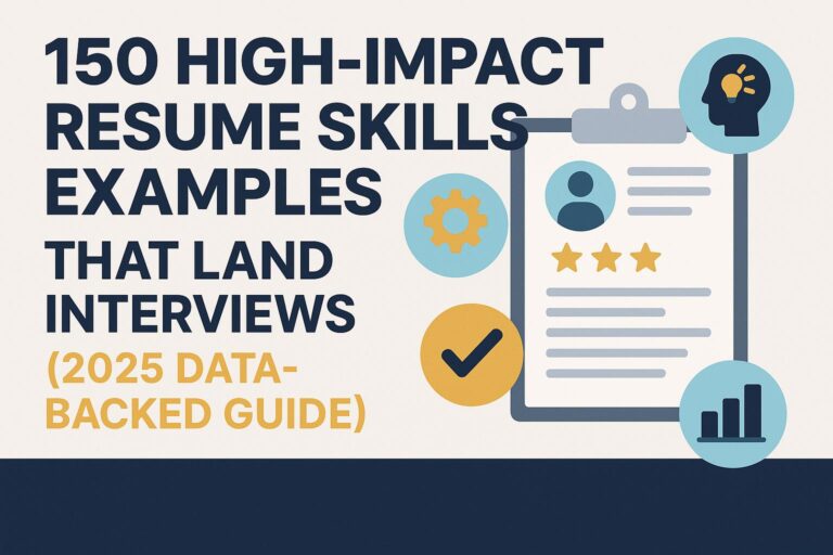 150 High-Impact Resume Skills Examples That Land Interviews (2025 Data-Backed Guide)