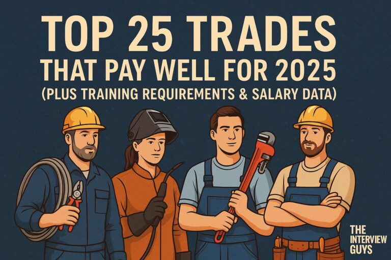 Top 25 Trades That Pay Well For 2025 (Plus Training Requirements & Salary Data)