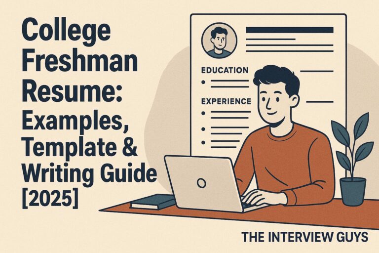 College Freshman Resume: Examples, Template & Writing Guide [2025]