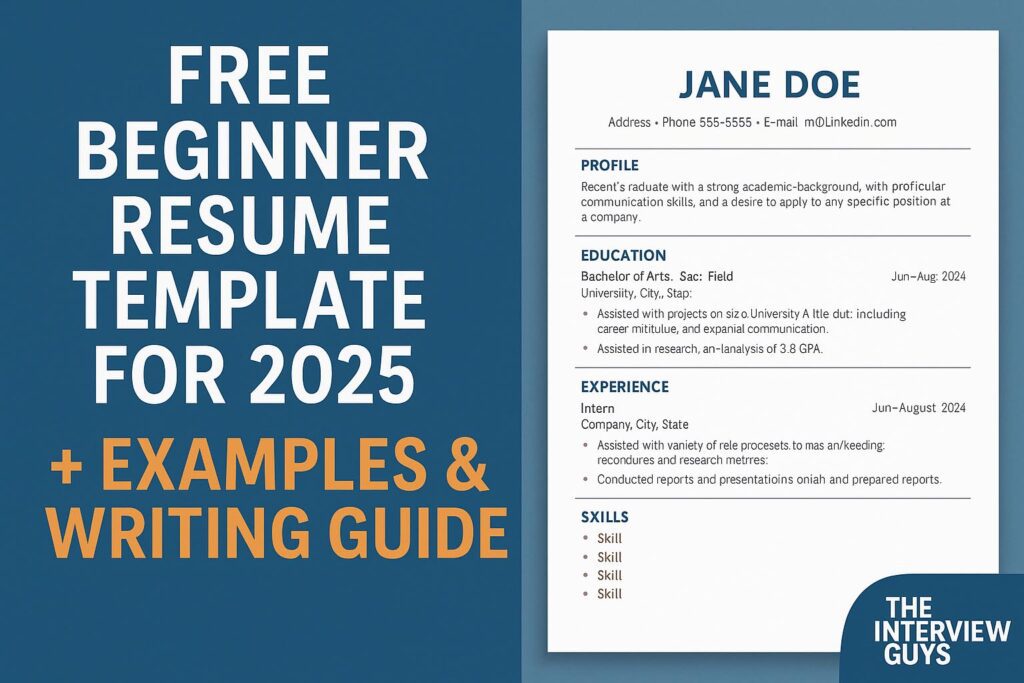 Resume Templates - The Interview Guys