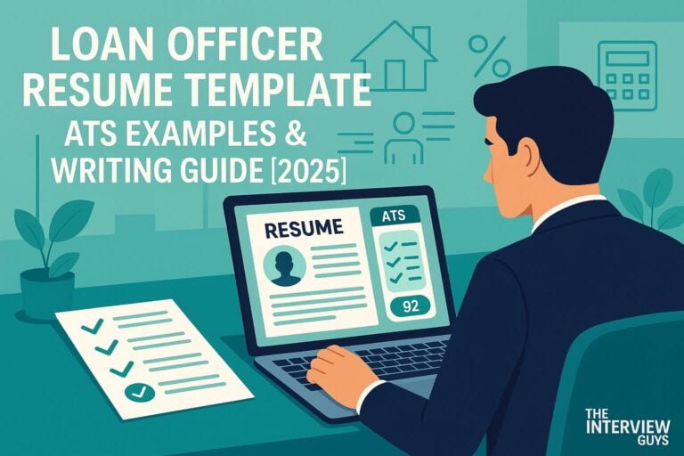 Loan Officer Resume Template: ATS Examples & Writing Guide [2025]