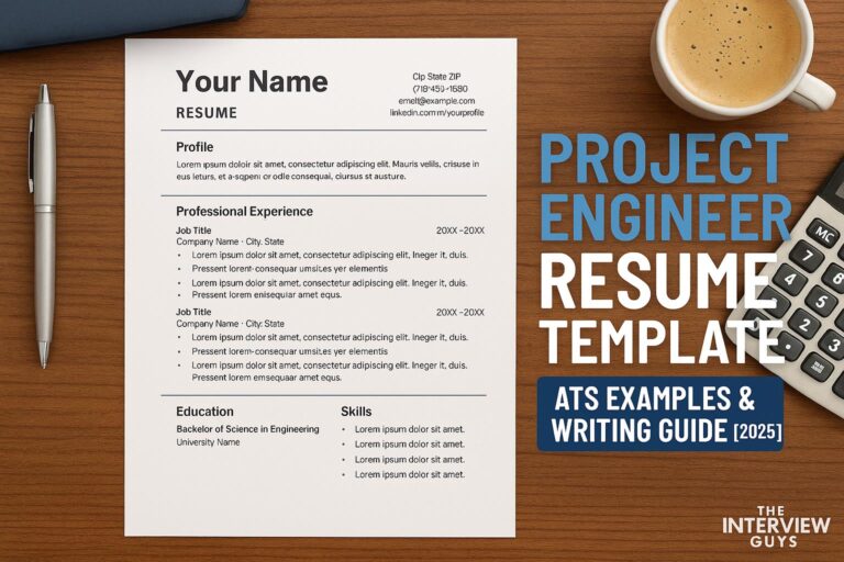 Project Engineer Resume Template: ATS Examples & Writing Guide [2025]