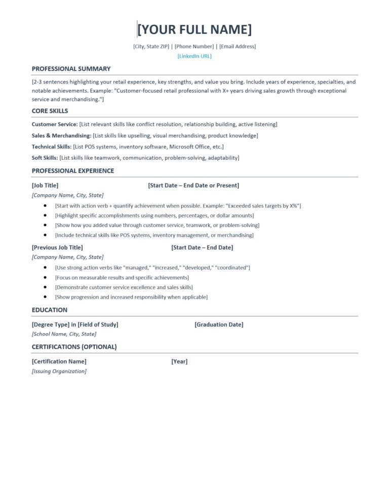Free Assistant Manager Resume Template 2025: ATS Examples & Writing ...