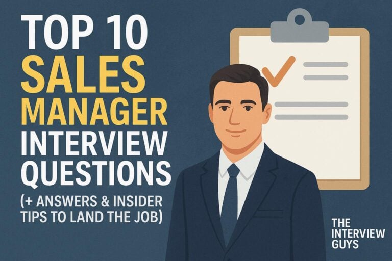 Top 10 Sales Manager Interview Questions (+ Insider Tips to Land the Job)