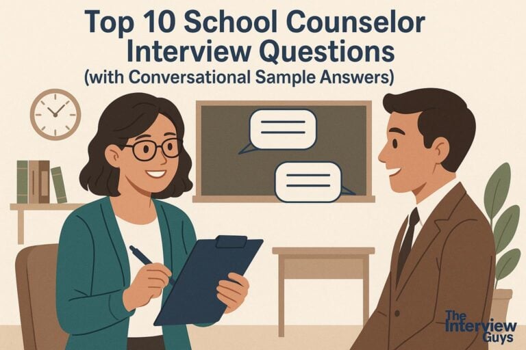 Top 10 School Counselor Interview Questions (with Conversational Sample Answers)