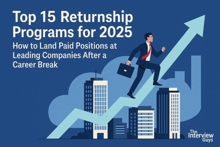 Top 15 Returnship Programs For 2025: How to Land Paid Positions at Leading Companies After a Career Break